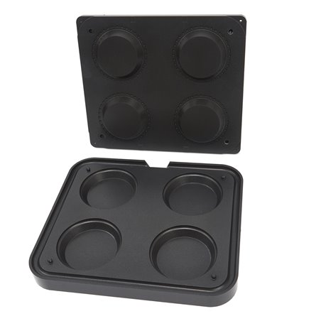 Moule &agrave; Tartelette - Rond - 124/100 mm - 4 pi&egrave;ces - Maxima - 09374314