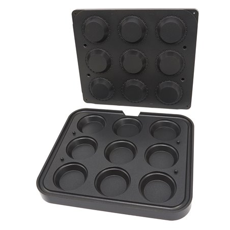 Moule &agrave; Tartelette - Rond - 89/65 mm - 9 pi&egrave;ces - Maxima - 09374315