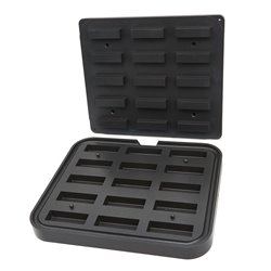 Moule &agrave; Tartelette - Rectangle - 90x30/85x26 mm - 15 pieces - Maxima - 09374321