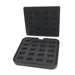 Moule &agrave; Tartelette - Rectangle - 64x41/45x22 mm - 20 pieces - Maxima - 09374322
