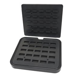 Moule &agrave; Tartelette - Rectangle - 50x23/42x17 mm - 25 pieces - Maxima - 09374323