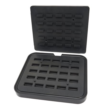 Moule &agrave; Tartelette - Rectangle - 50x23/42x17 mm - 25 pieces - Maxima - 09374323