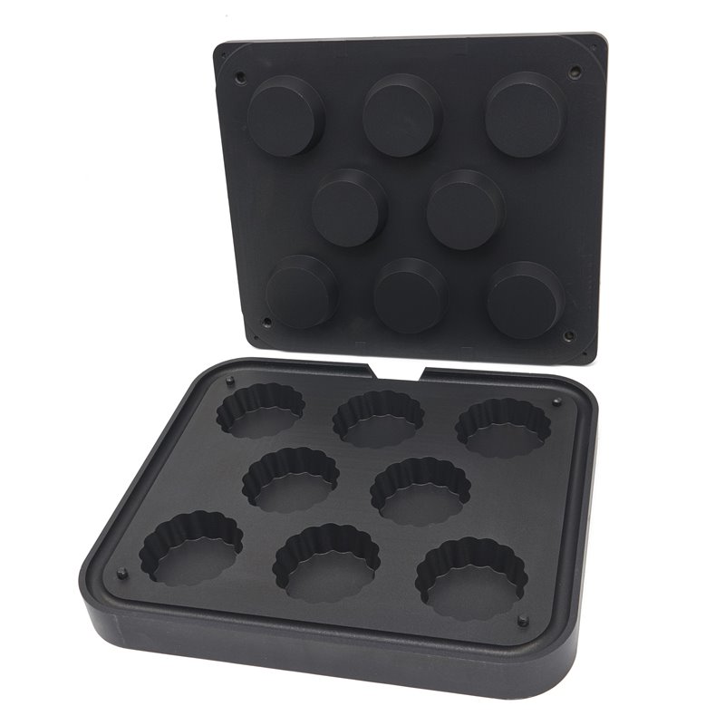 Moule &agrave; Tartelette - Ondul&eacute; -  84/71 mm - 8 pieces - Maxima - 09374331