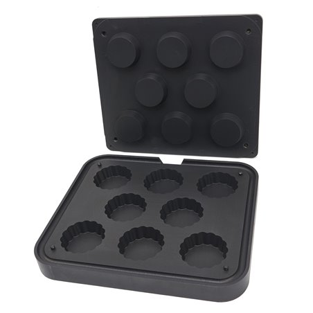 Moule &agrave; Tartelette - Ondul&eacute; -  84/71 mm - 8 pieces - Maxima - 09374331