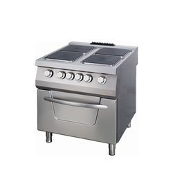 Premium cuisini&egrave;re - 4 br&ucirc;leurs - unit&eacute; double - profondeur 90 cm - &eacute;lectrique - Maxima - 09398525