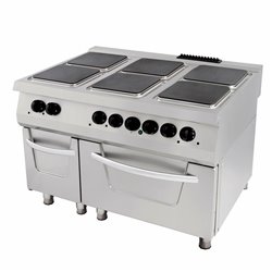 Premium cuisini&egrave;re - 6 br&ucirc;leurs - unit&eacute; triple - profondeur 90 cm - incl four - &eacute;lectrique - Maxima - 09398526
