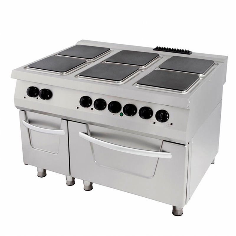 Premium cuisini&egrave;re - 6 br&ucirc;leurs - unit&eacute; triple - profondeur 90 cm - incl four - &eacute;lectrique - Maxima - 09398526