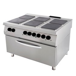 Premium cuisini&egrave;re - 6 br&ucirc;leurs - unit&eacute; triple - profondeur 90 cm - incl four grande - &eacute;lectrique - Maxima - 09398527