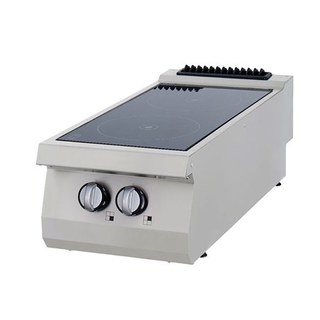 Premium cuisini&egrave;re &agrave; infrarouge - 2 br&ucirc;leurs - unit&eacute; simple - profondeur 90 cm - &eacute;lectrique - Maxima - 09398560
