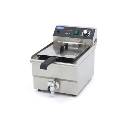 Friteuse - 13 L - 1 panier - avec robinet de vidange - Maxima - 09365230
