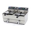 Friteuse - 2 x 13 L - 2 paniers - avec robinet de vidange - Maxima - 09365231