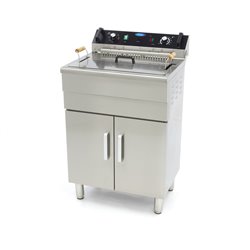 Friteuse - 30 L - 1 panier - avec robinet de vidange et support - Maxima - 09365232