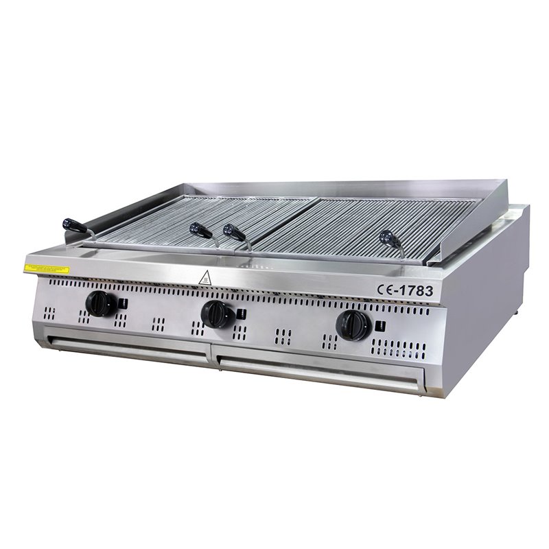 Premium chargrill - 3 zones - unit&eacute; triple - profondeur 90 cm - gaz - Maxima - 09398593