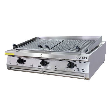 Premium chargrill - 3 zones - unit&eacute; triple - profondeur 90 cm - gaz - Maxima - 09398593