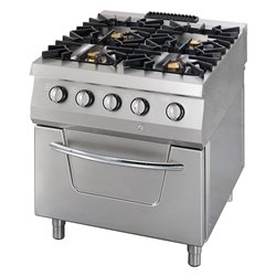 Premium cuisini&egrave;re - 4 br&ucirc;leurs - unit&eacute; double - profondeur 90 cm - gaz - Maxima - 09398500