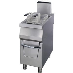 Premium friteuse - 1 x 22 L - unit&eacute; simple - profondeur 90 cm - avec robinet de vidange - gaz - Maxima - 09398605
