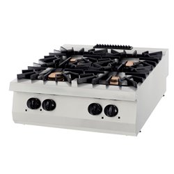 Premium cuisini&egrave;re - 4 br&ucirc;leurs - unit&eacute; double - profondeur 90 cm - gaz - Maxima - 09398516