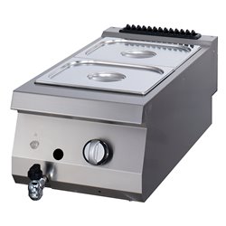 Premium bain marie - unit&eacute; simple - profondeur 90 cm - gaz - Maxima - 09398630