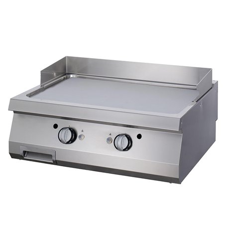 Premium plaque de gril - lisse - unit&eacute; double - profondeur 90 cm - gaz - Maxima - 09398569