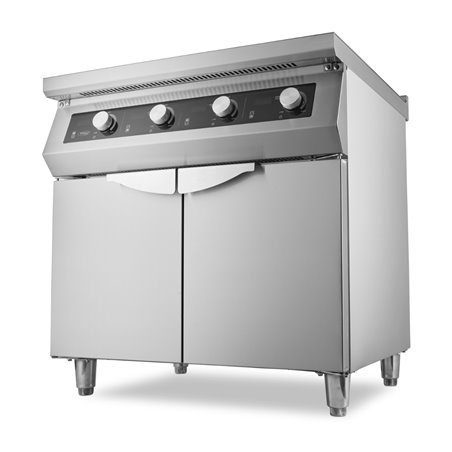 Cuisini&egrave;re - 4 br&ucirc;leurs - induction - profondeur 70 cm - avec support - Maxima - 09371011