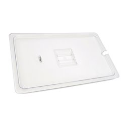 Couvercle gastronorm - 1/1 GN - polycarbonate - avec ouverture pour cuill&egrave;re - Maxima - 09367936