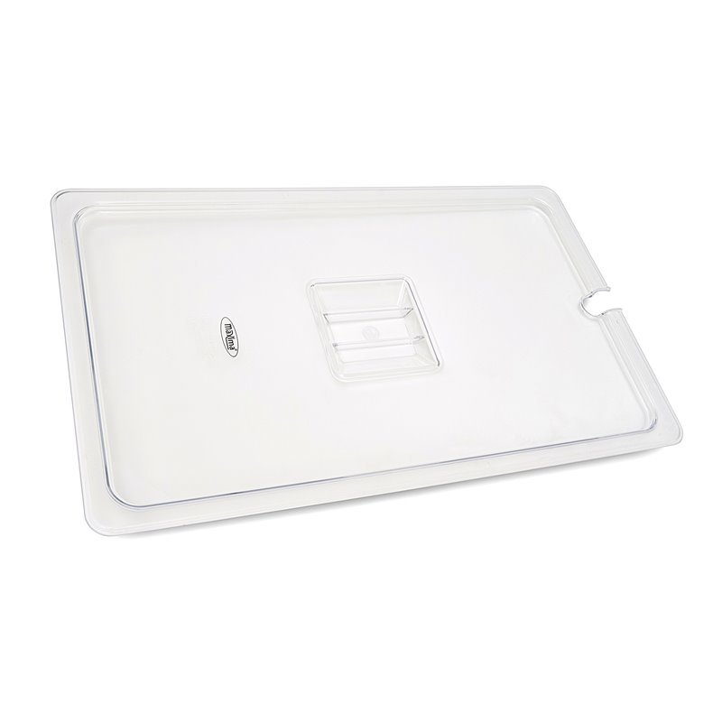 Couvercle gastronorm - 1/1 GN - polycarbonate - avec ouverture pour cuill&egrave;re - Maxima - 09367936