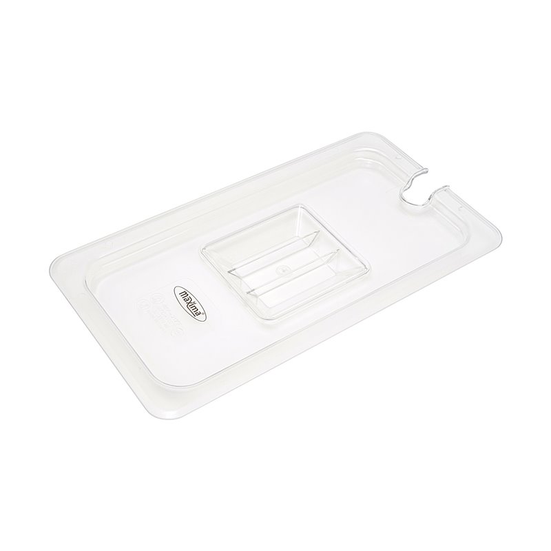 Couvercle gastronorm - 1/3 GN - polycarbonate - avec ouverture pour cuill&egrave;re - Maxima - 09367938