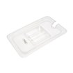 Couvercle gastronorm - 1/6 GN - polycarbonate - avec ouverture pour cuill&egrave;re - Maxima - 09367940