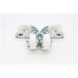 Wheels set for Table Steamer - 2 with brackes - 4.3 Inch / 11 cm - Maxima - 08560108