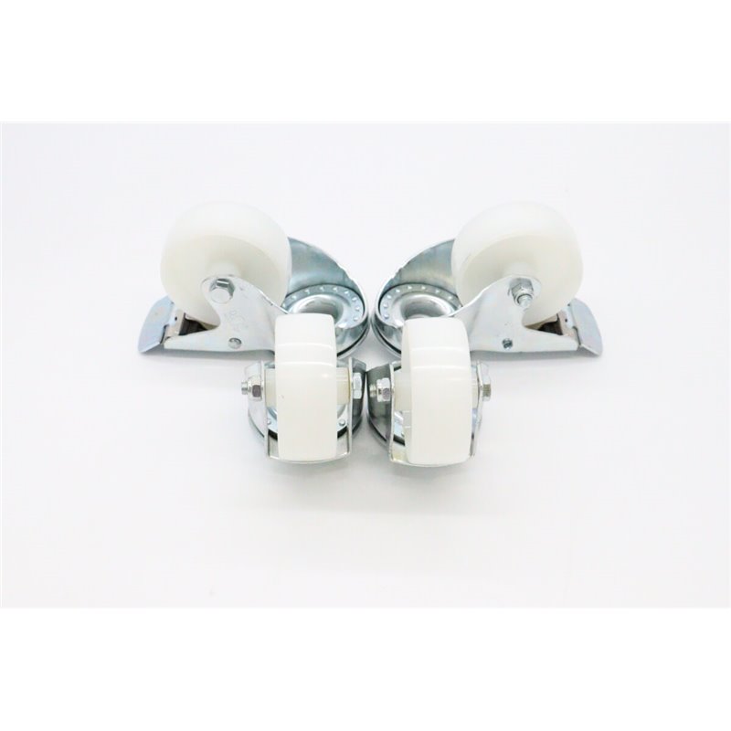 Wheels set for Table Steamer - 2 with brackes - 4.3 Inch / 11 cm - Maxima - 08560108