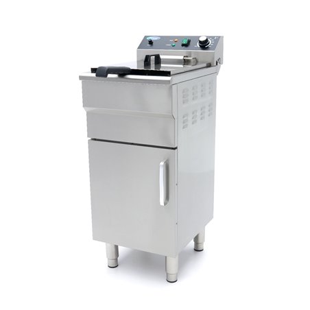 Friteuse - 16 L - 1 panier - avec robinet de vidange et support - 230V - Maxima - 09365157