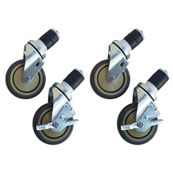 Roues de la table de travail 4 pcs - 2 avec freins - 4 inch / 10.2 cm - Maxima - 09300938
