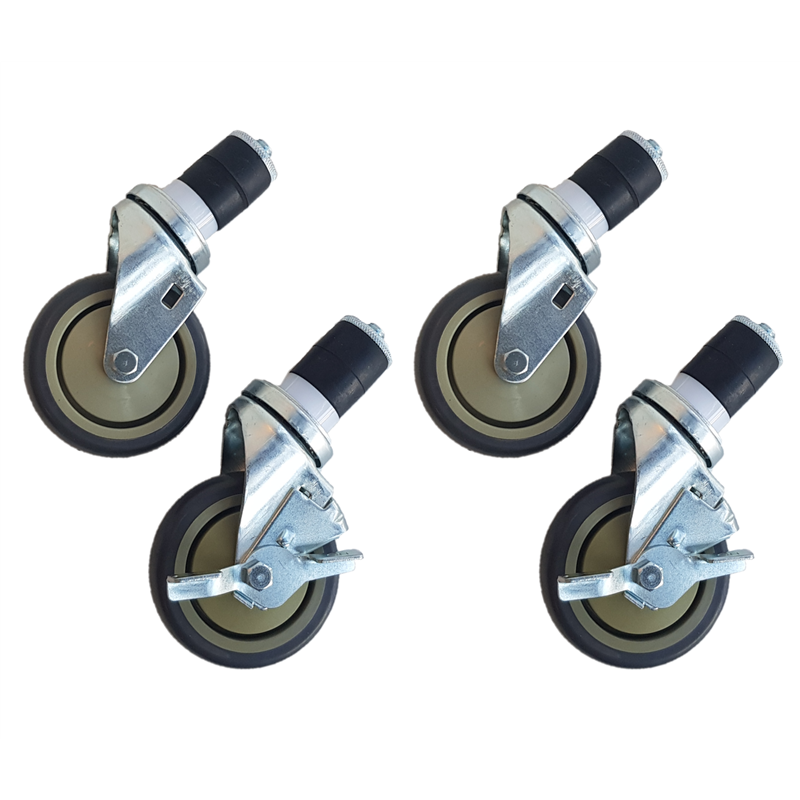 Roues de la table de travail 4 pcs - 2 avec freins - 4 inch / 10.2 cm - Maxima - 09300938