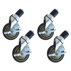 Roues de la table de travail 4 pcs - avec freins - 5 inch / 12.7 cm - Maxima - 09300937