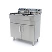 Friteuse - 2 x 16 L - 2 paniers - avec robinet de vidange et support - 230V - Maxima - 09365158