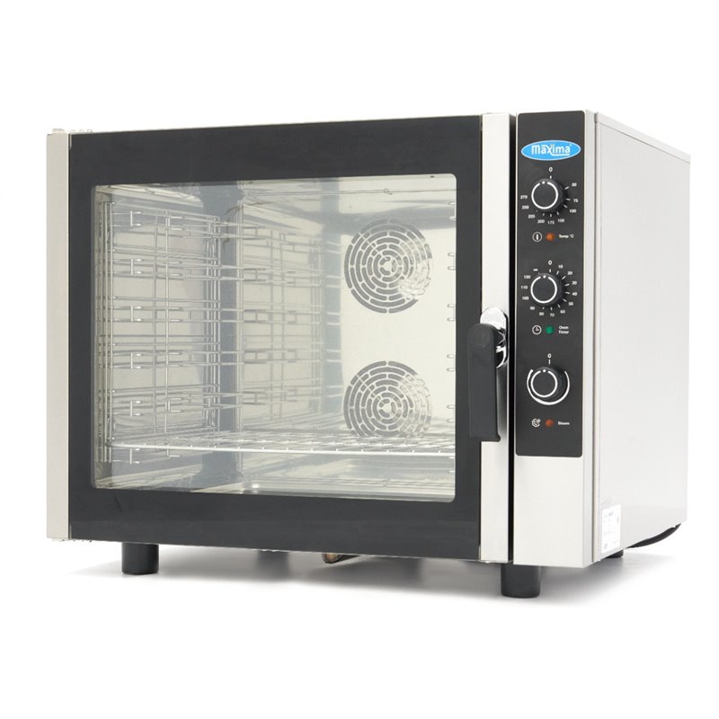 Four combin&eacute; - s'adapte &agrave; 6 plateaux (1/1 GN / 60 x 40 cm) - analogique - 400V - Maxima - 08500206