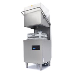 Lave-vaisselle &agrave; capot - 50x50cm - avec pompes de vidange, de rin&ccedil;age et de savon - 400V - Maxima - 09240080