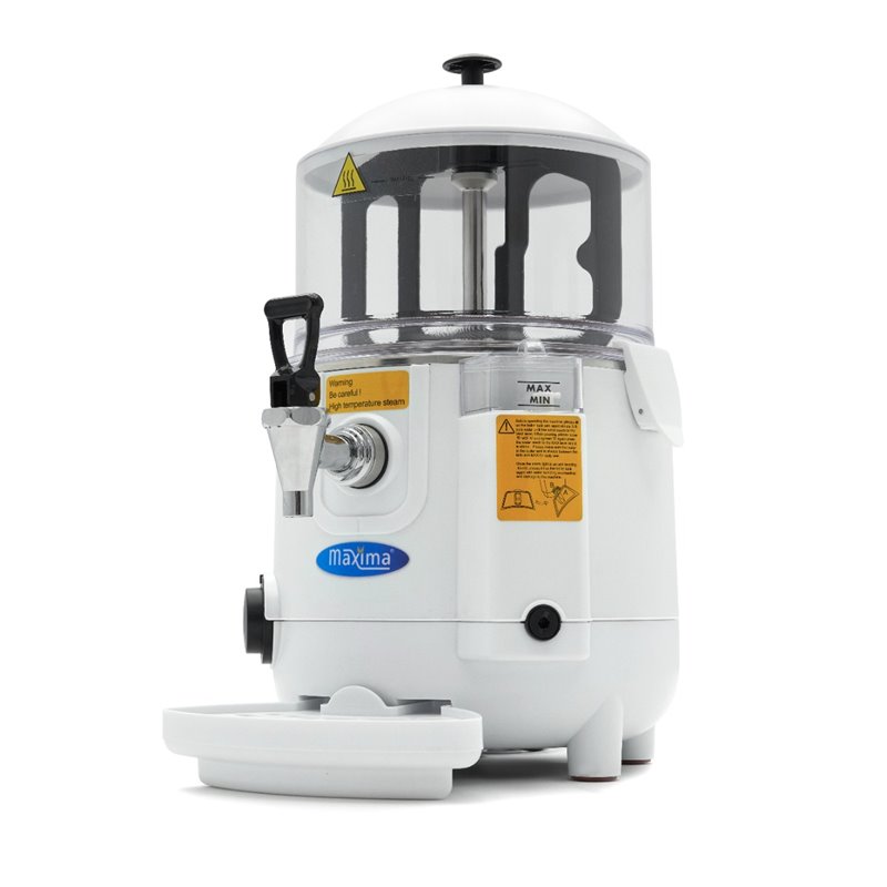 Distributeur de chocolat chaud - 5L - blanc - Maxima - 09504000