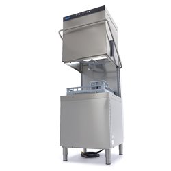 Lave-vaisselle &agrave; capot - 50x60cm - avec pompes de rin&ccedil;age et de savon - 400V - Maxima - 09240140