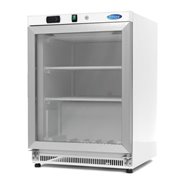 Cong&eacute;lateur - 200 L - blanc - avec porte en verre - Maxima - 09405007
