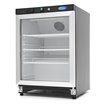 R&eacute;frig&eacute;rateur - 200 L - noir - avec porte en verre - Maxima - 09405008
