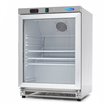 R&eacute;frig&eacute;rateur - 200 L - acier inoxydable - avec porte en verre - Maxima - 09405010
