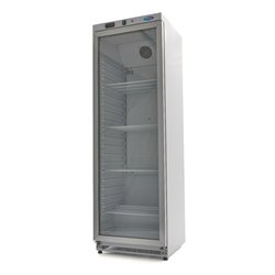 R&eacute;frig&eacute;rateur - 400 L - blanc - avec porte en verre - Maxima - 09405018