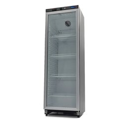 R&eacute;frig&eacute;rateur - 400 L - noir - avec porte en verre - Maxima - 09405020