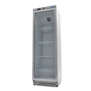 R&eacute;frig&eacute;rateur - 400 L - acier inoxydable - avec porte en verre - Maxima - 09405022