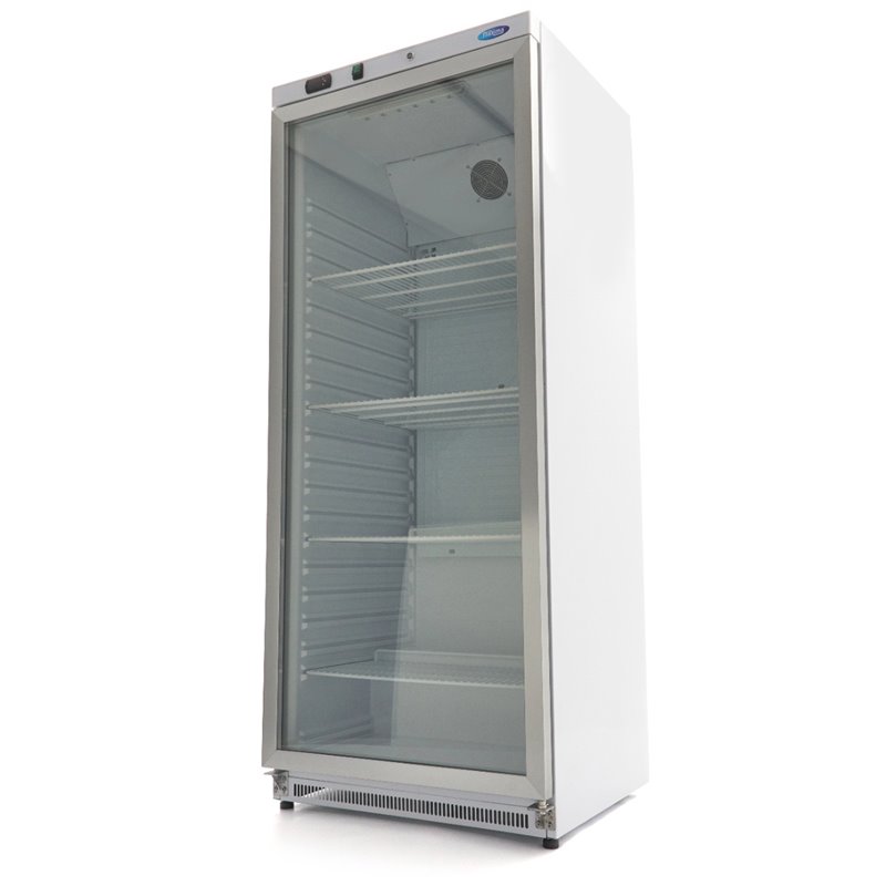 R&eacute;frig&eacute;rateur - 600 L - blanc - avec porte en verre - Maxima - 09405030