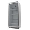R&eacute;frig&eacute;rateur - 600 L - acier inoxydable - avec porte en verre - Maxima - 09405034