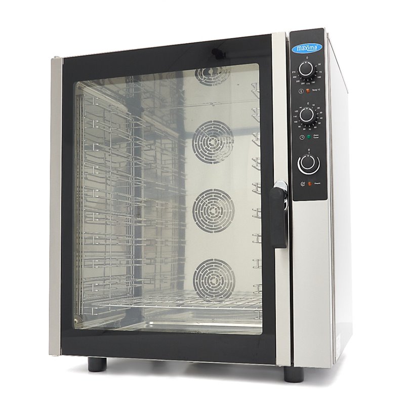 Four combin&eacute; - s'adapte &agrave; 10 plateaux (1/1 GN / 60 x 40 cm) - analogique - 400V - Maxima - 08500207