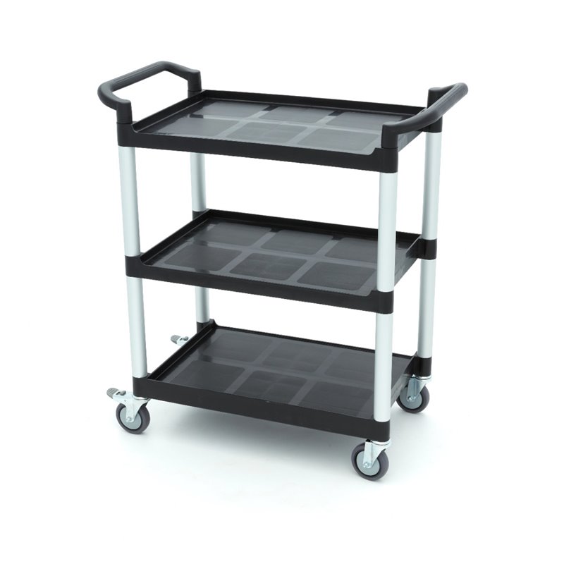 Chariot de service - 3 &eacute;tag&egrave;res en plastique - 86,5 x 42,5 cm - Maxima - 09507001