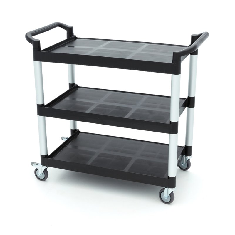 Chariot de service - 3 &eacute;tag&egrave;res en plastique - 103 x 50,5 cm - Maxima - 09507002